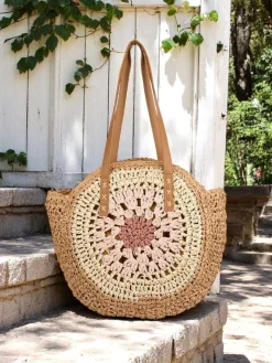 Słomiana torebka damska Flora Grande Damskie Wiklinowe I Słomiane