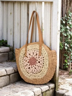 Słomiana torebka damska Flora Grande Damskie Wiklinowe I Słomiane