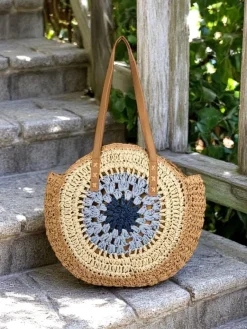 New Słomiana torebka damska Flora Grande Damskie Wiklinowe I Słomiane