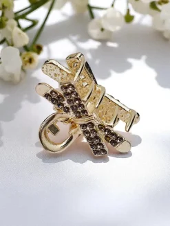 Sale Spinka do włosów z cyrkoniami Golden Clip Damskie Akcesoria Do Włosów