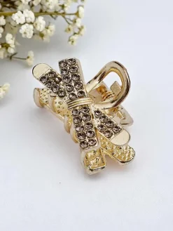 Sale Spinka do włosów z cyrkoniami Golden Clip Damskie Akcesoria Do Włosów