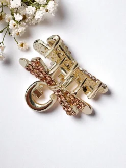 Discount Spinka do włosów z cyrkoniami Golden Clip Damskie Akcesoria Do Włosów