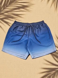 Best Sportowe męskie krótkie spodenki ombre z ochronną siateczką Spodnie