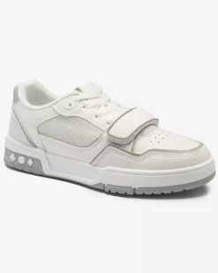 Sale Sportowe sneakersy damskie w biało- szarym kolorze Xirrat Damskie Sneakersy