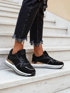 Sale Sportowe sneakersy damskie na platformie Erixo Damskie Sneakersy