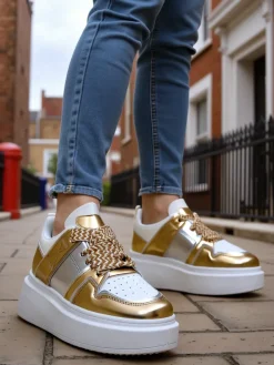 Discount Sportowe sneakersy damskie na platformie Gevigos Damskie Sneakersy