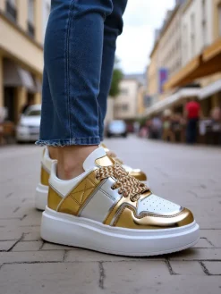 Discount Sportowe sneakersy damskie na platformie Gevigos Damskie Sneakersy