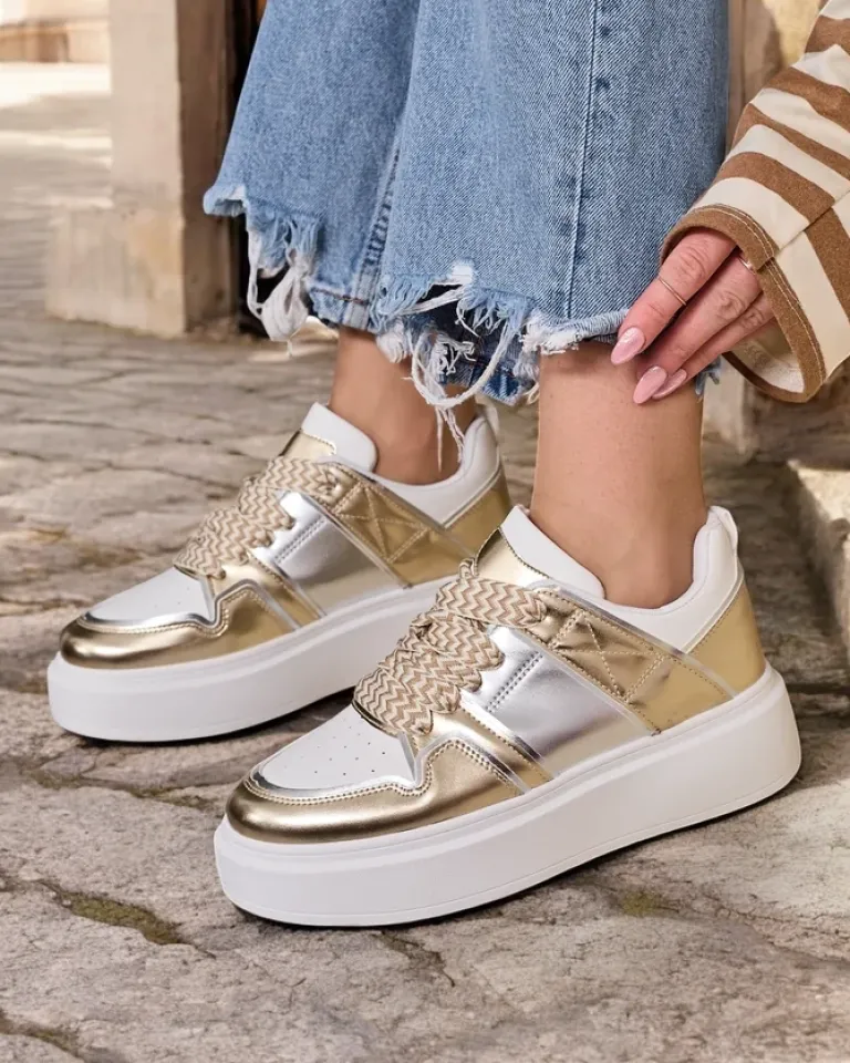 Discount Sportowe sneakersy damskie na platformie Gevigos Damskie Sneakersy