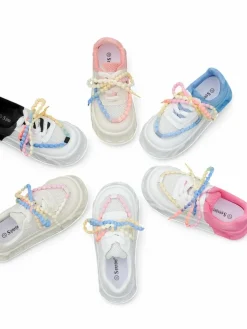 Sportowe sneakersy damskie na platformie z ozdobnymi sznurówkami Funies Damskie Sneakersy