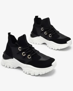 Hot Sportowe sneakersy damskie w kolorze czarno Hasola Damskie Bieganie, Ćwiczenia I Trening|Sneakersy