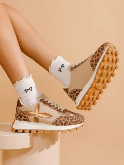 Sale Sportowe sneakersy damskie na grubszej podeszwie Aloqa Damskie Sneakersy