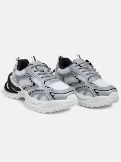 Outlet Sportowe sneakersy damskie na grubszej podeszwie Nettes Damskie Sneakersy