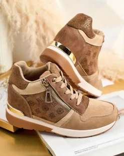 Sportowe sneakersy damskie z ukrytym koturnem Perotta Damskie Sneakersy