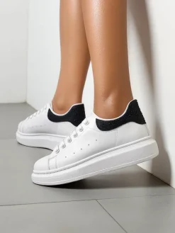 Sale Sportowe sneakersy damskie z cyrkoniami Ellefa Damskie Sneakersy