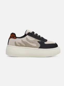 Online Sportowe sneakersy damskie na platformie Sisnes Damskie Sneakersy