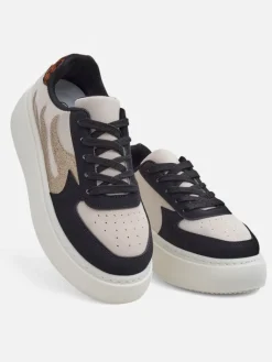 Online Sportowe sneakersy damskie na platformie Sisnes Damskie Sneakersy