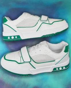 Sale Sportowe sneakersy damskie w biało- m kolorze Xirrat Damskie Sneakersy