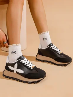 Online Sportowe sneakersy damskie na grubszej podeszwie Aloqa Damskie Sneakersy