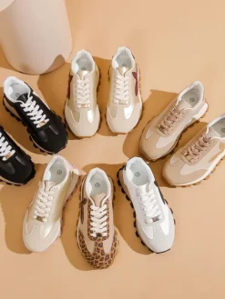 Online Sportowe sneakersy damskie na grubszej podeszwie Aloqa Damskie Sneakersy