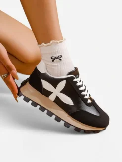 Online Sportowe sneakersy damskie na grubszej podeszwie Aloqa Damskie Sneakersy