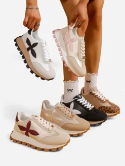 Online Sportowe sneakersy damskie na grubszej podeszwie Aloqa Damskie Sneakersy