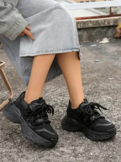 Hot Sportowe sneakersy damskie na grubszej podeszwie Onesse Damskie Sneakersy