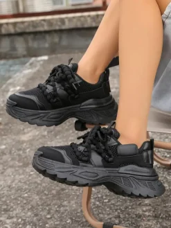 Hot Sportowe sneakersy damskie na grubszej podeszwie Onesse Damskie Sneakersy