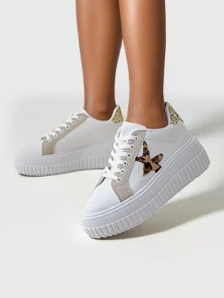 Sale Sportowe sneakersy damskie na platformie Elin Damskie Sneakersy