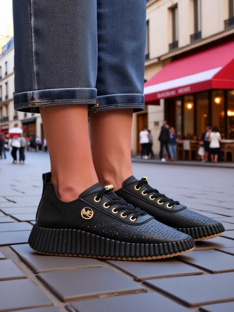 Sale Sportowe sneakersy damskie ażurowe Jovenes Damskie Sneakersy