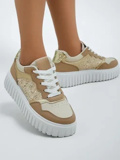 Sportowe sneakersy damskie na platformie Panterr Damskie Sneakersy