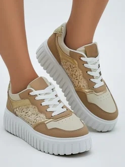 Sportowe sneakersy damskie na platformie Panterr Damskie Sneakersy