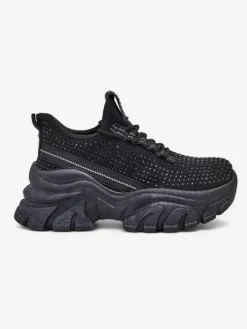 New Sportowe sneakersy damskie z cyrkoniami Blysco Damskie Sneakersy