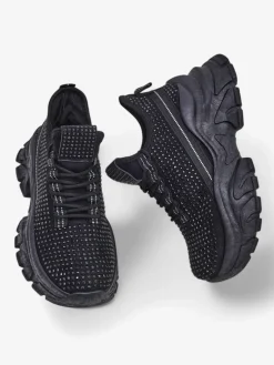 New Sportowe sneakersy damskie z cyrkoniami Blysco Damskie Sneakersy