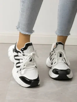 Sportowe sneakersy damskie na grubszej podeszwie Onve Damskie Sneakersy