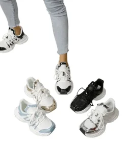 Sportowe sneakersy damskie na grubszej podeszwie Onve Damskie Sneakersy