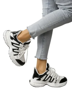 Sportowe sneakersy damskie na grubszej podeszwie Onve Damskie Sneakersy