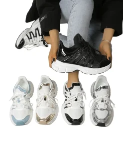 Sportowe sneakersy damskie na grubszej podeszwie Onve Damskie Sneakersy