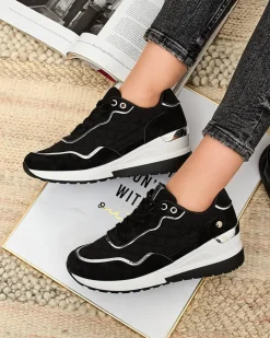 Best Sportowe sneakersy damskie na koturnie Lololi Damskie Sneakersy