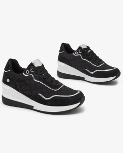 Best Sportowe sneakersy damskie na koturnie Lololi Damskie Sneakersy