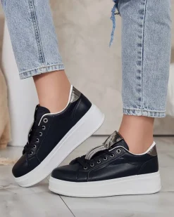 Online Sportowe sneakersy damskie z cyrkoniami Jocix Damskie Sneakersy