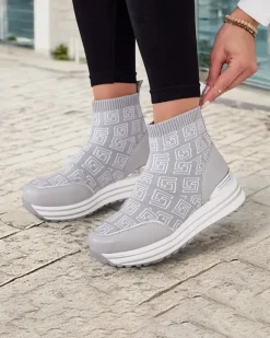 Best Sportowe wysokie sneakersy damskie Lori Damskie Sneakersy