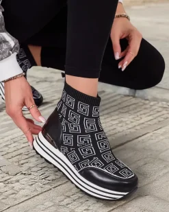 Hot Sportowe wysokie sneakersy damskie Lori Damskie Sneakersy