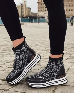 Hot Sportowe wysokie sneakersy damskie Lori Damskie Sneakersy