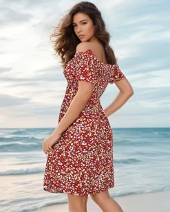 Discount Sukienka damska mini a'la hiszpanka Sukienki Letnie|Sukienki Krótkie