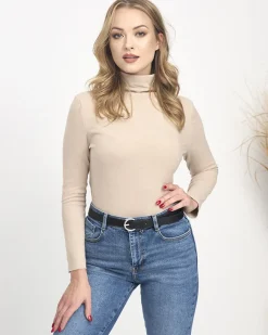 Sweter damski półgolf w m kolorze Swetry