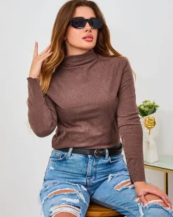 Best Sweter damski półgolf w m kolorze Swetry