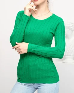 Best Sweter damski z okrągłym dekoltem w kolorze m Swetry