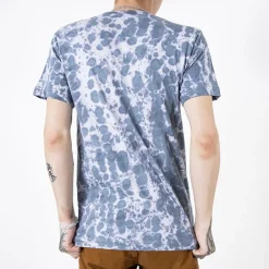 Hot Szara bawełniana koszulka męska z printem Bluzki