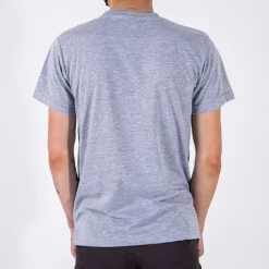 Hot Szara bawełniana koszulka męska z printem Bluzki