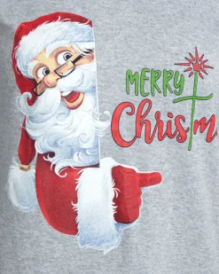 Best Szara damska 2-częściowa piżama ze świątecznym printem Piżamy